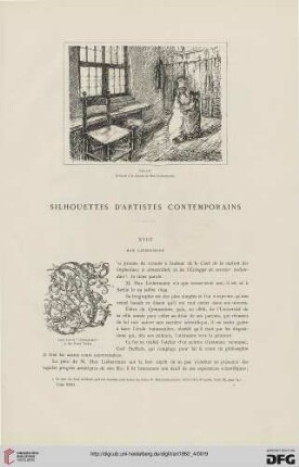 8: Silhouettes d'artistes contemporains : Max Liebermann
