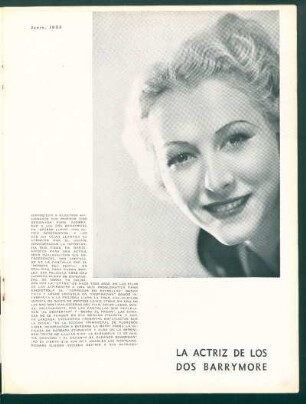 La actriz de los dos Barrymore