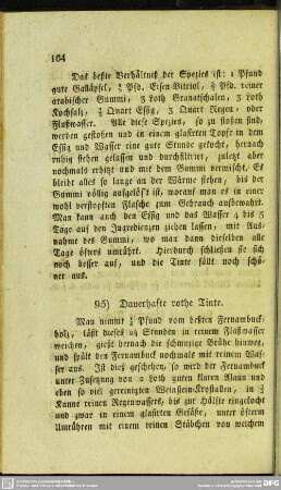 95. Dauerhafte rothe Tinte