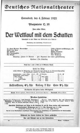 Der Wettlauf mit dem Schatten