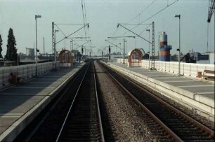 Lampertheim; Mannheim: Riedbahn Neubaustrecke zwischen Lampertheim und Mannheim Hauptbahnhof