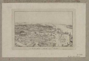 Blick in nordwestliche Richtung vom Schlossturm Dresden, Stich, ab 1837 : Nordwestliche Ansicht von Dresden / C. Beichling f. e. del.. - Dresden : E. Pietzsch , [ab 1837]. - 1 Ansicht : Stich ; Bildgr. 15 x 9 cm