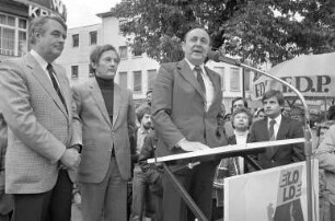 FDP-Kundgebung zur Europawahl am 10. Juni 1979 auf dem Ludwigsplatz