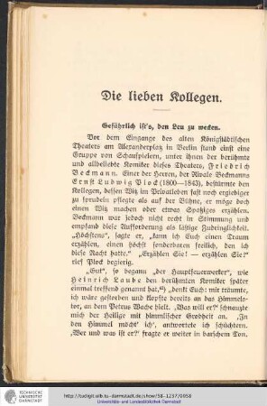 Die lieben Kollegen