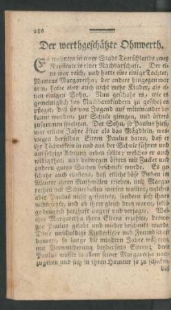 Der werthgeschätzte Ohnwerth