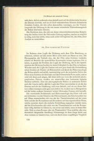 III. Die filmische Fiktion