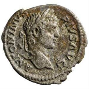 Münze, Denar, 208 n. Chr.