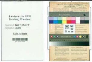Entnazifizierung Magda Sels , geb. 12.09.1905 ()