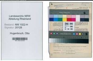 Entnazifizierung Otto Hugenbruch , geb. 24.09.1908 (Kaufmaennischer Angestellter)