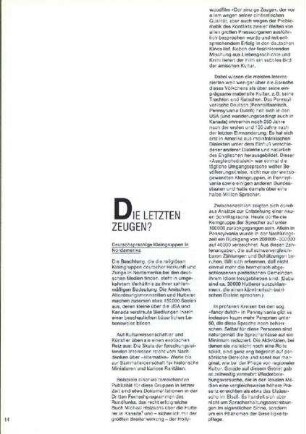 Die letzten Zeugen?