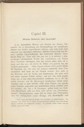 Capitel III. Welche Oelfarben sind dauerhaft?