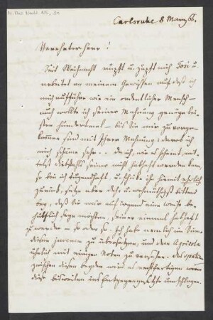 Brief an Julius Joseph Maier : 08.03.1866