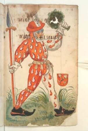 Schembartläufer mit Wappen, 1460