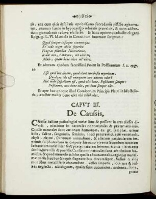 Caput III. De Caussis.