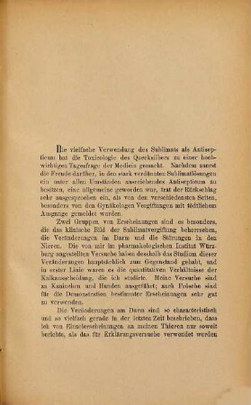 Experimentelle Beiträge zur Kenntniss der acuten Quecksilbervergiftung