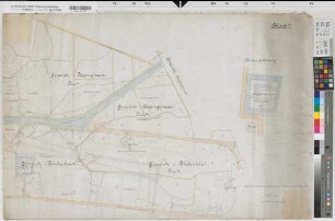 Bladenhorst (Castrop-Rauxel) Pöppinghausen (Castrop-Rauxel) Ländereien des Freiherrn v. Weichs zu Bladenhorst in Bladenhorst Flur 1 und Pöppinghausen Flur 4 1899 1 : 2500 66 x 99 kol. Zeichnung Bladenhorst, Dep.