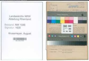 Entnazifizierung August Krusemeyer , geb. 05.09.1902 (Rechtsanwalt)