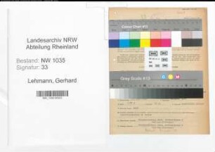 Entnazifizierung Gerhard Lehmann , geb. 31.03.1898 (Assessor)