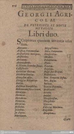 Scriptores quorum inentis usus sum.