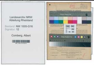 Entnazifizierung Albert Comberg , geb. 04.06.1914 (Kaufmann)