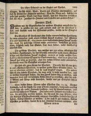 1009-1016, Zweyter Theil. Nachdem wir die Eigenschaften ...