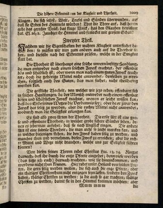 1009-1016, Zweyter Theil. Nachdem wir die Eigenschaften ...