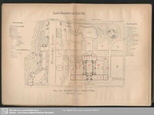 Plan der Deutschen Bau-Ausstellung Dresden 1900