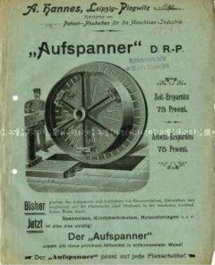 Aufspanner für Riemenscheiben, Zahnräder, Planscheiben einer Drehbank