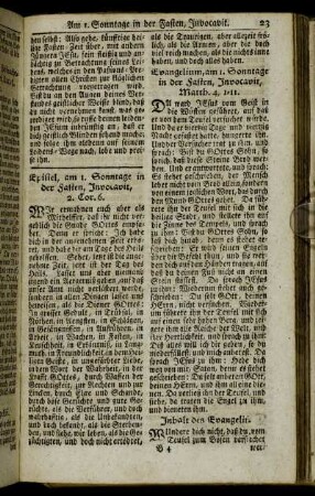 Epistel, am 1. Sonntage in der Fasten,... - Epistel, am 5. Sonnt. in der Fasten,...