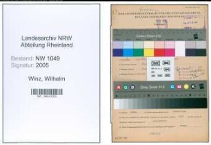 Entnazifizierung Wilhelm Winz , geb. 07.02.1893 (Gastwirt)