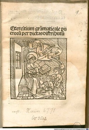 Exercitium puerorum grammaticale per dietas distributum