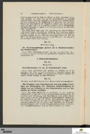 Dritter Abschnitt: Gemeindeangehörige