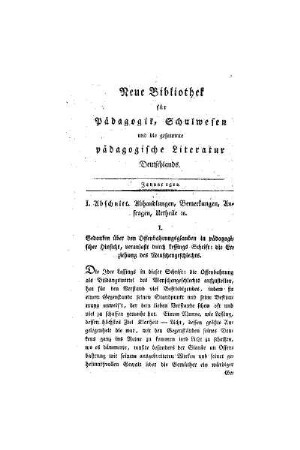 Gedanken über den Offenbahrungsglauben in pädagogischer Hinsicht, veranlaßt durch Lessings Schrift: Die Erziehung des Menschengeschlechts