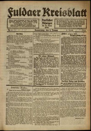 51.1919: Fuldaer Kreisblatt