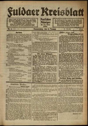 51.1919: Fuldaer Kreisblatt