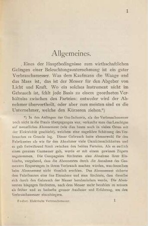 Die elektrischen Verbrauchsmesser