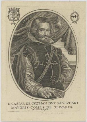 Bildnis des Gaspar De Gvzman Dvx Sanlvcari Mayoris Comes de Olivares