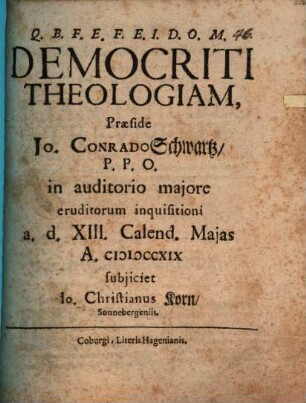 Democriti theologia