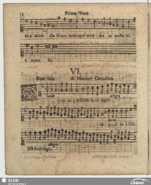 VI. Corradini, Nicolò: Oculi tui Deus