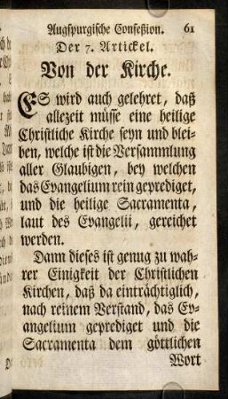 61-70, Der 7. Artickel.-Der 14. Artickel.