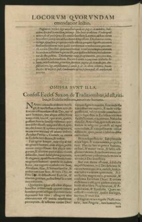 Locorum Quorundam emendatior lectio.