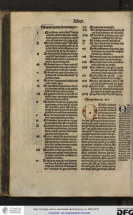 Incipit liber xix. Capitulum I.