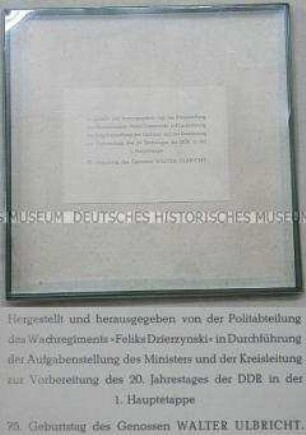 Schachtel der Erinnerungstücher des Wachregiments "Feliks Dzierzynski"