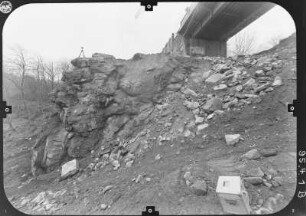 Bautzen. Felssicherung unterhalb der Friedensbrücke