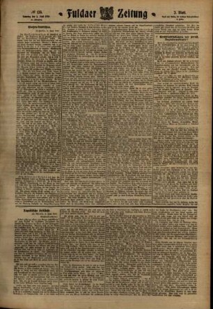 Zweite Ausgabe vom Samstag, den 04. Juni 1910.