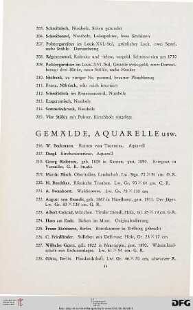 C. Gemälde (Nr. 216-283)