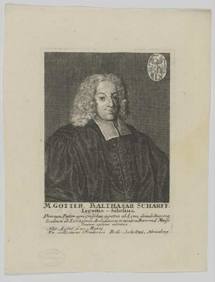 Bildnis des Gottfried Balthasar Scharff