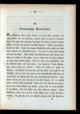 45. Daumerlings Wanderschaft.