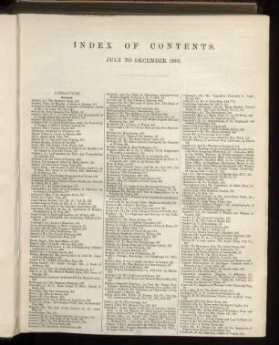 Index of Contents. July to December 1901.