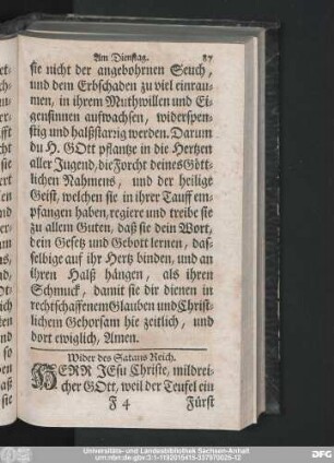 Wider des Satans Reich.